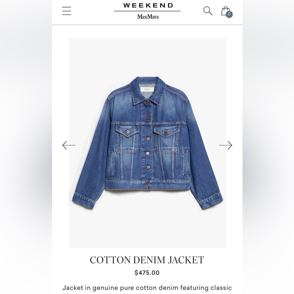 COPY - MaxMara COTTON DENIM JACKET